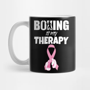 Boxing Is My Therapy Mug